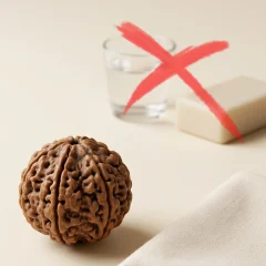 avoid use of soaps and chemicals